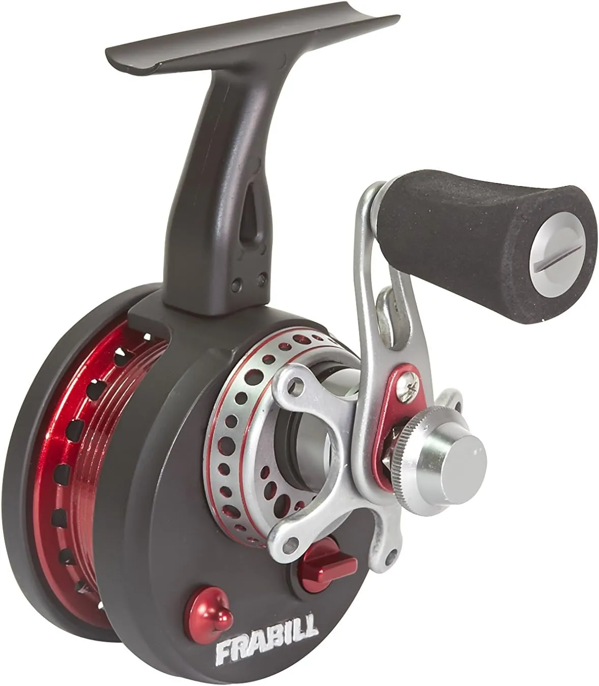 Frabill Straight Line 371 Ice Fishing Reel in Clamshell Pack, Black, One Size