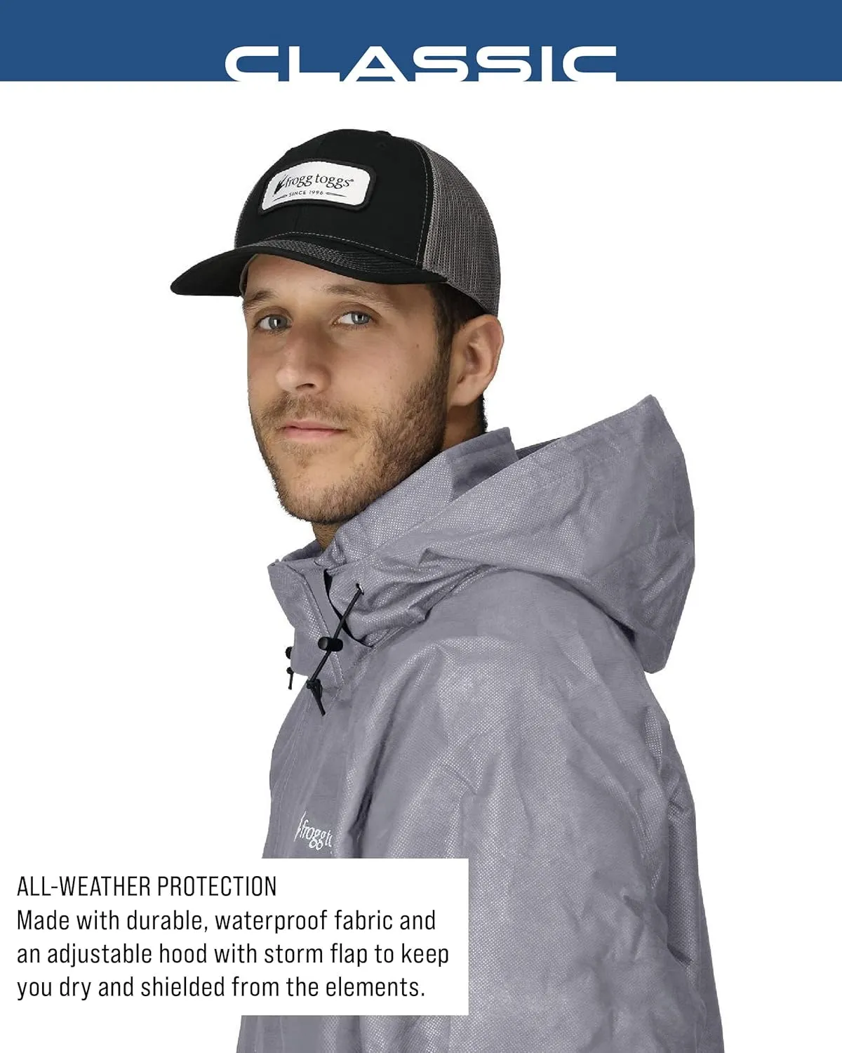 FROGG TOGGS Men's Classic Pro Action Waterproof Breathable Rain Jacket