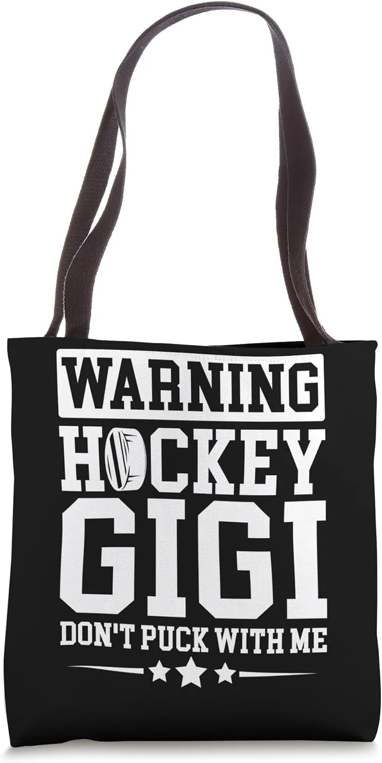 Funny Hockey Gigi Grandma Gigi Of A Hockey Player Tote Bag