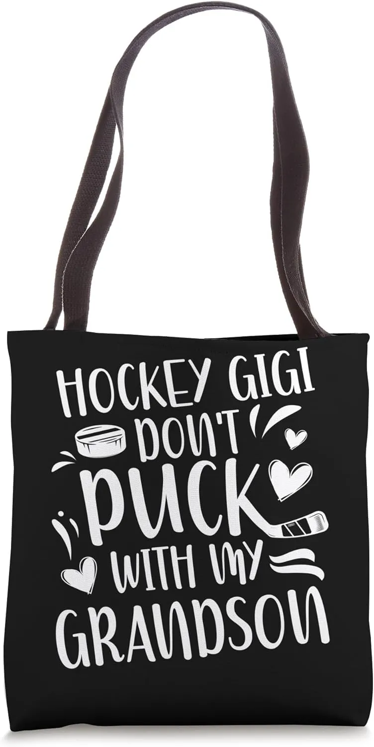Funny Hockey Gigi Grandma Gigi Of A Hockey Player Tote Bag