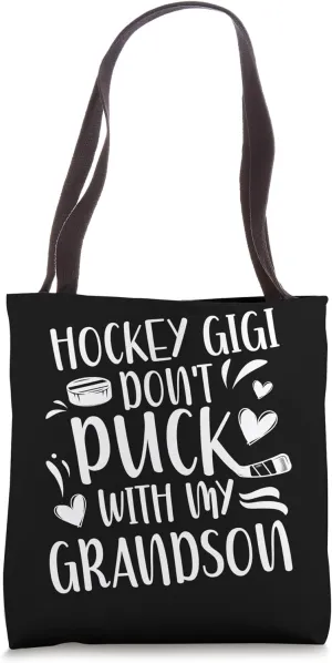 Funny Hockey Gigi Grandma Gigi Of A Hockey Player Tote Bag