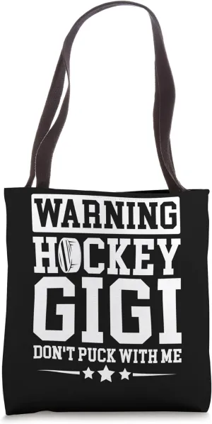 Funny Hockey Gigi Grandma Gigi Of A Hockey Player Tote Bag