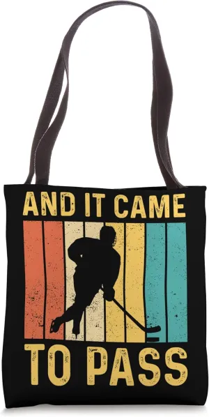 Funny Mormon Missionary LDS Ice Hockey And It Came To Pass Tote Bag