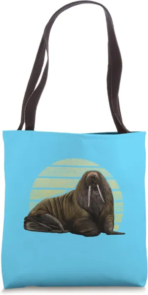 Funny Walrus Walrus Tusk Seal Seal Polar Motif Tote Bag