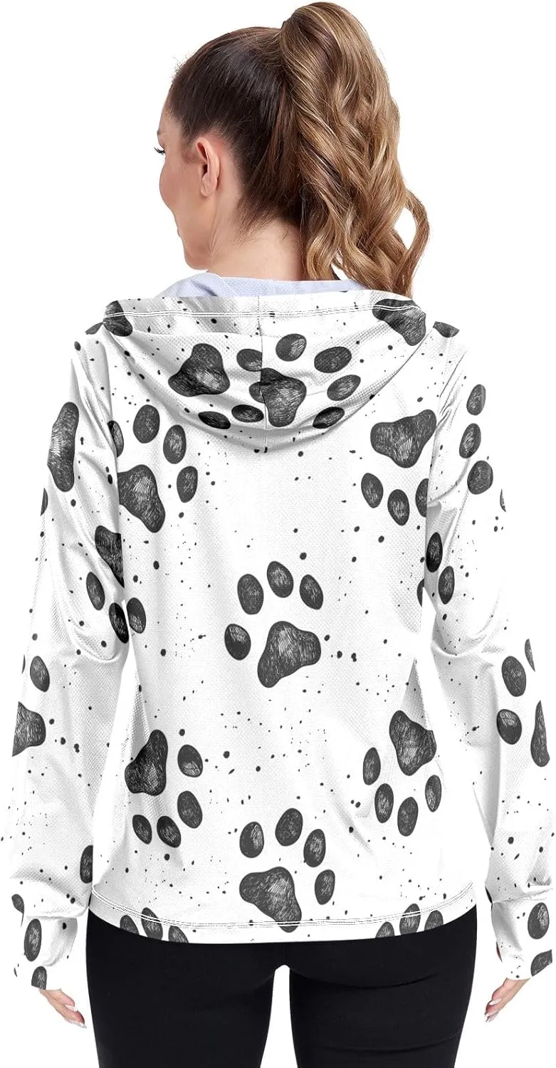 GAIGEO Colorful Palms Leaves Women Jacket UPF 50  Lightweight Summer Jacket Women, Breathable Fabric, S