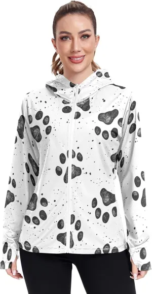 GAIGEO Colorful Palms Leaves Women Jacket UPF 50  Lightweight Summer Jacket Women, Breathable Fabric, S
