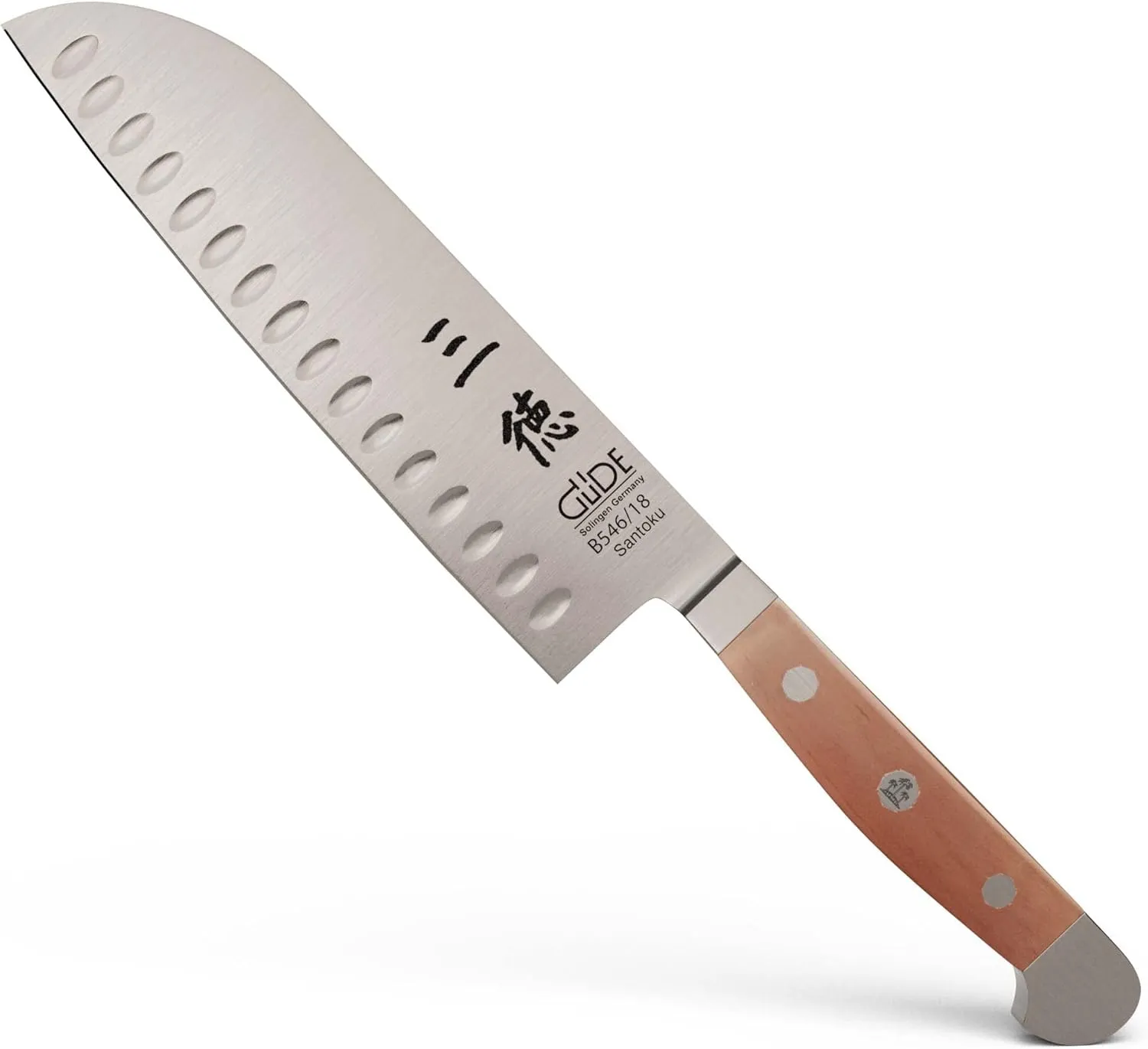 Güde Alpha Pear Series Hand Forged/Sharpened Santoku Knife, 7-in - Ice Hardened Steel - Made in Solingen, Germany Since 1910
