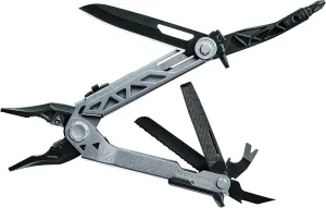 Gerber Gear Center-Drive - Bit Set & Berry-Compliant Sheath - 16-Piece Multipurpose Tool with Knife, Wire Cutters, Pry Bar, Bottle Opener & More - Silver, Black Sheath