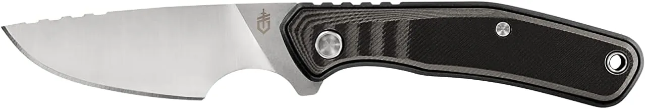 Gerber Gear Downwind Caper - Fixed Blade Knife with Sheath for Hunting Gear - Black
