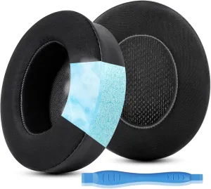 GEVO Cooling Gel Replacement Earpads for Beats Studio 2/Studio 3 Wired & Wireless Headphones, Ear Pads Cushion with High-Density Noise Isolation Foam, Black