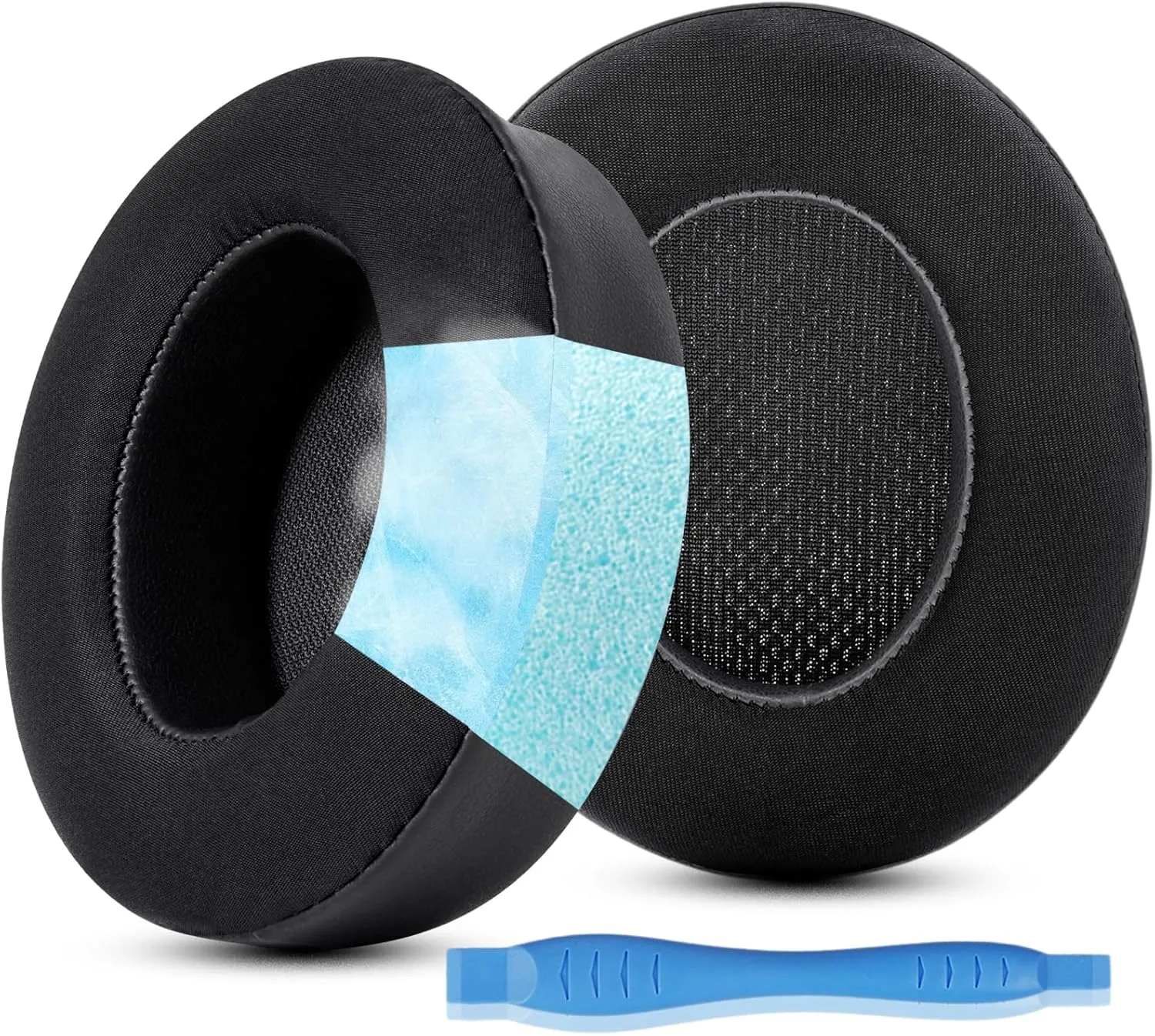 GEVO Cooling Gel Replacement Earpads for Beats Studio 2/Studio 3 Wired & Wireless Headphones, Ear Pads Cushion with High-Density Noise Isolation Foam, Black