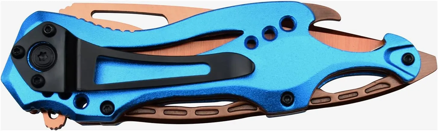 GIFTS INFINITY MTech USA, Tac - Force Personalized Laser Engraved Assisted Opening Pocket Knife, Fathers Day, Groomsmen Gift, Graduation Gifts, Gifts for Men Free Engraving 4.5'' CLOSED (MT-A705OBL)
