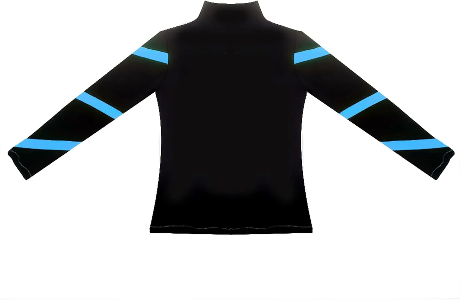 Girls Ice Skating Jackets Women Stripes Training Practice Figure Skating Tops Fleece.
