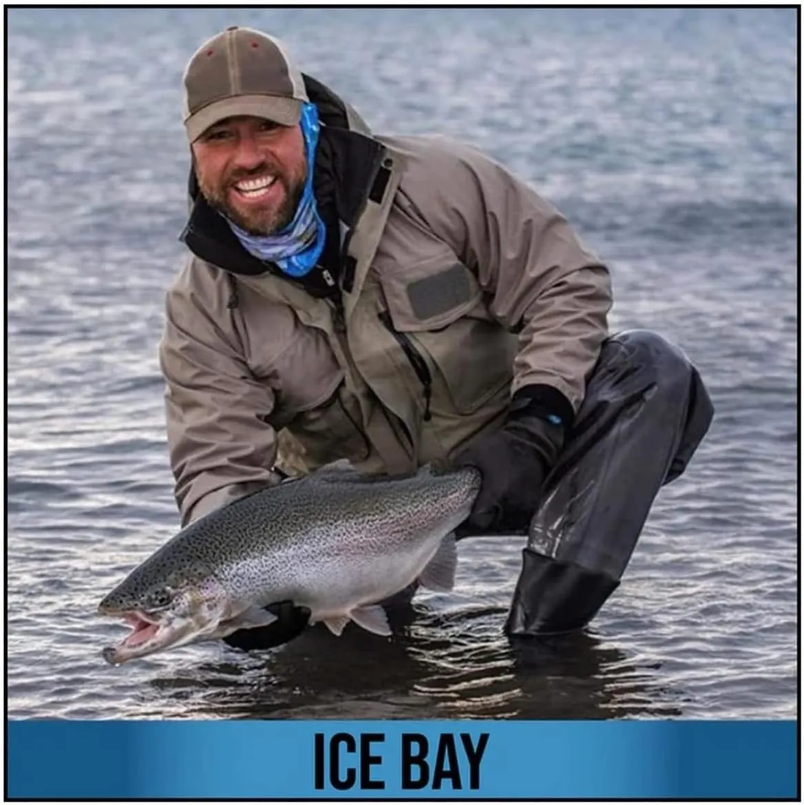 Glacier Glove Men's Ice Bay Waterproof Fleece-Lined Blind Stitched Neoprene Gloves | Seamless Palm with Sharkskin Texture