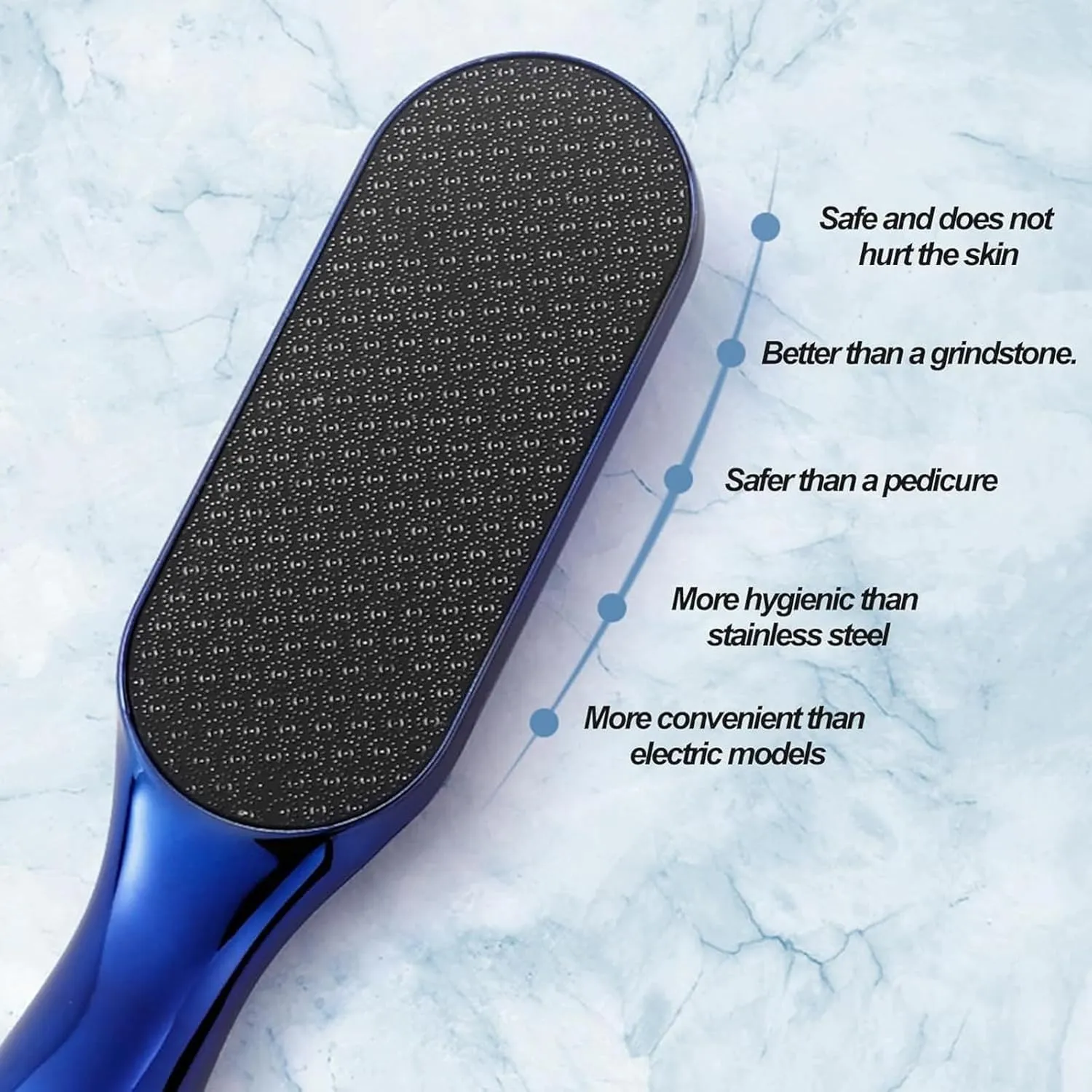 Glass Foot File,Hard Skin Remover Nano Glass Foot File,Wet and Dry Feet Callus Remover for Feet, Pedicure Tool for Smooth Feet,with Non-Slip Ergonomic Handle(Gold)