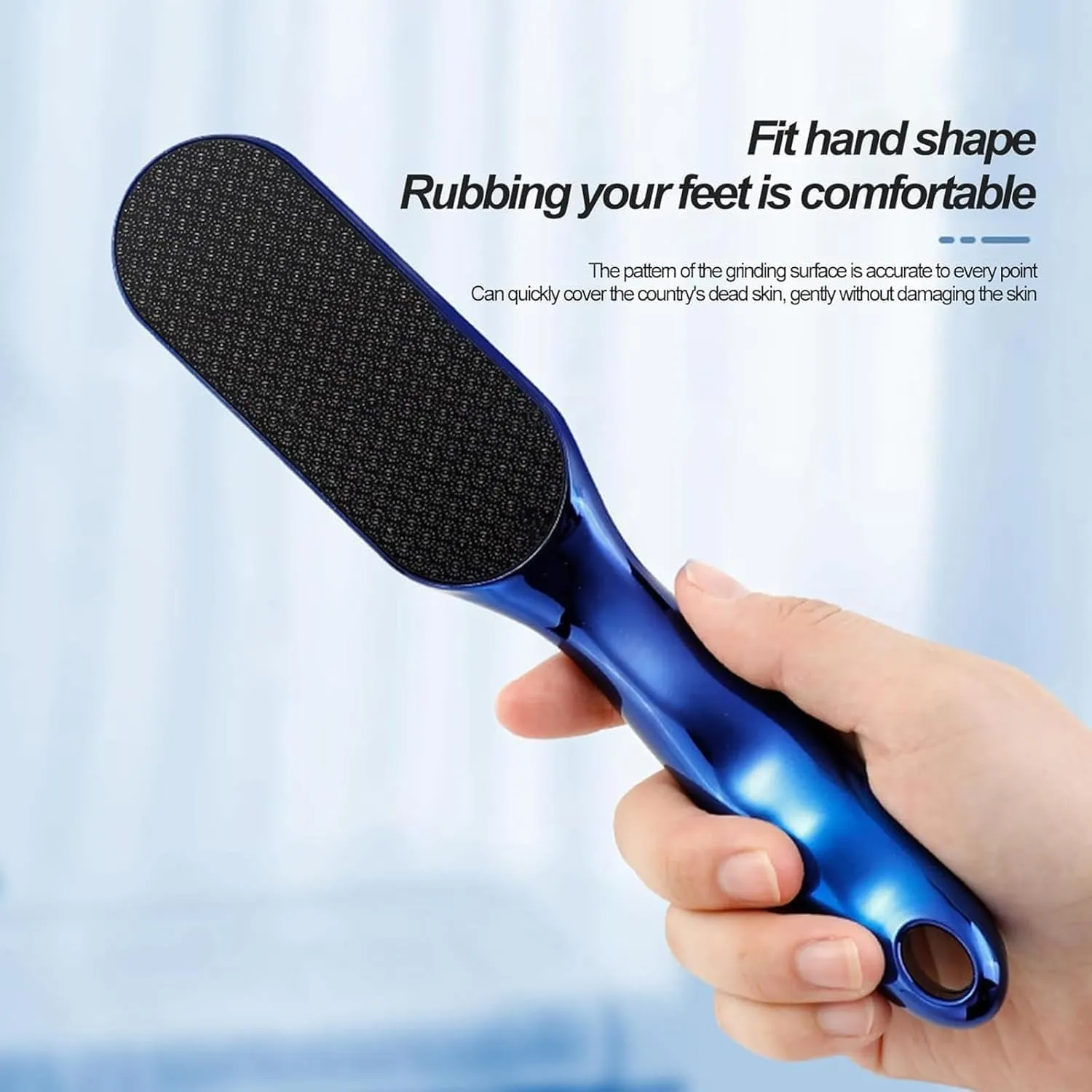 Glass Foot File,Hard Skin Remover Nano Glass Foot File,Wet and Dry Feet Callus Remover for Feet, Pedicure Tool for Smooth Feet,with Non-Slip Ergonomic Handle(Gold)