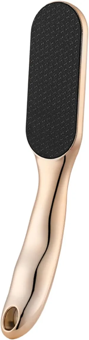 Glass Foot File,Hard Skin Remover Nano Glass Foot File,Wet and Dry Feet Callus Remover for Feet, Pedicure Tool for Smooth Feet,with Non-Slip Ergonomic Handle(Gold)
