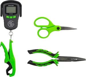 GOOGAN Squad Fishing Pliers, Scissors, and Digital Scale Kit - Essential Fishing Tools for Anglers
