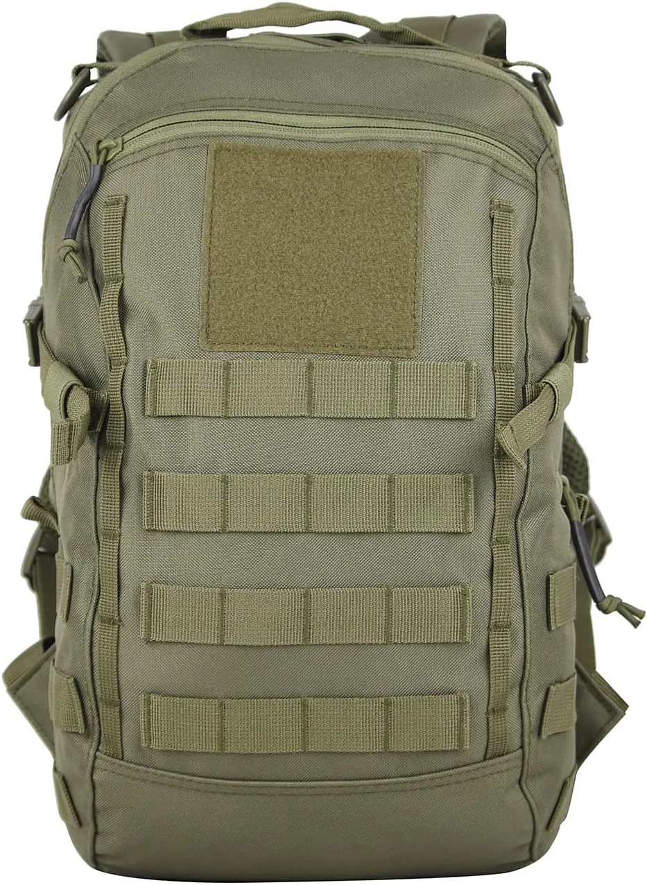 Greencity Small School Backpack Waterproof Daypack Tactical Molle Backpack Fits 17 inch Laptop for Men for Women
