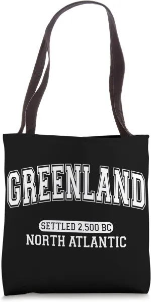 Greenland North Atlantic Settled 2,500 BC Retro Arched White Tote Bag
