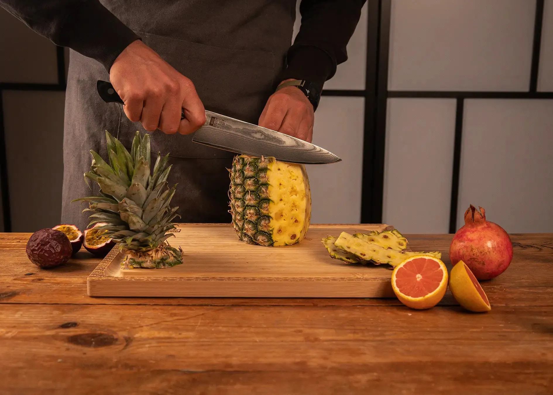 Gyuto Chef Knife 200 mm - Hashi Damascus Collection