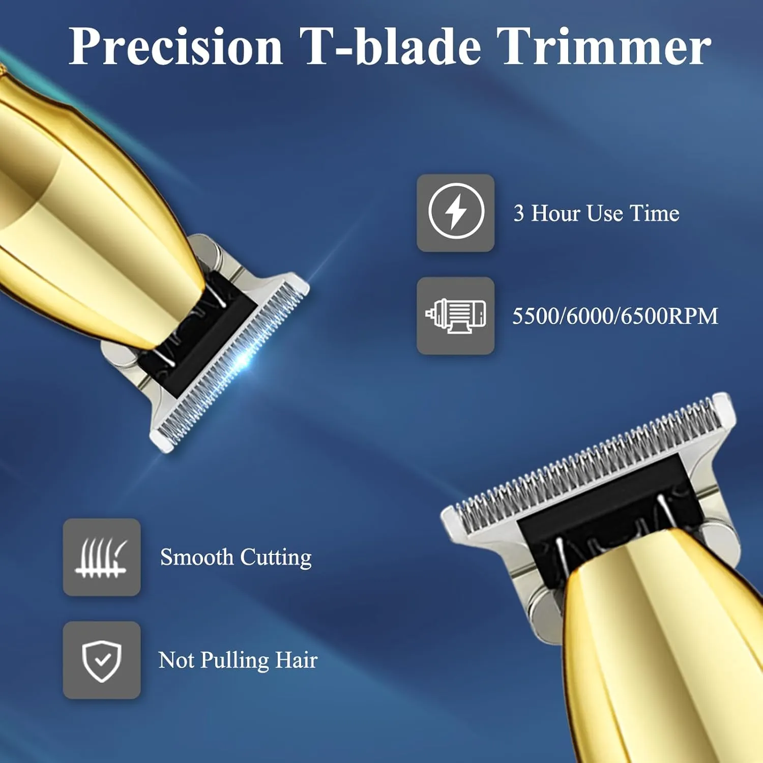 Hair Clippers for Men Professional, Cordless Beard Trimmer, 3 in 1 Clippers and Trimmers and Electric Razor Shaver Set with Bag, Mens Hair Clippers for Hair Cutting, Family, Barber