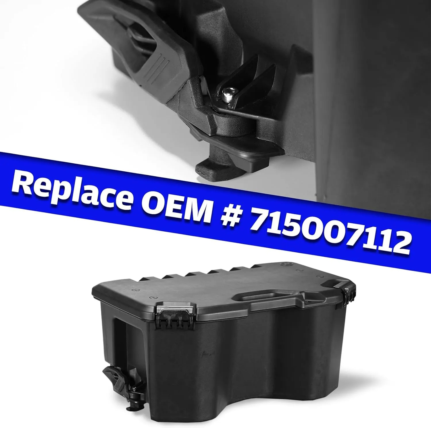 HAKA TOUGH 20 Liter / 5.2 Gallon Rear Cargo Box for Can Am Maverick X3 MAX, Maverick Trail, Defender, Commander Storage Bed Box Accessories, Replace OEM # 715007112, Waterproof