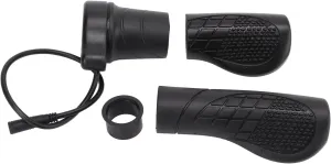 Half Twist Throttle Hand Grips 3 Pin, Electric Mountain BikeHandlebar Grips, Waterproof Ebike Speed Control Throttle for BBS02 BBSHD Mid Drive Motor EBike Conversion Kits