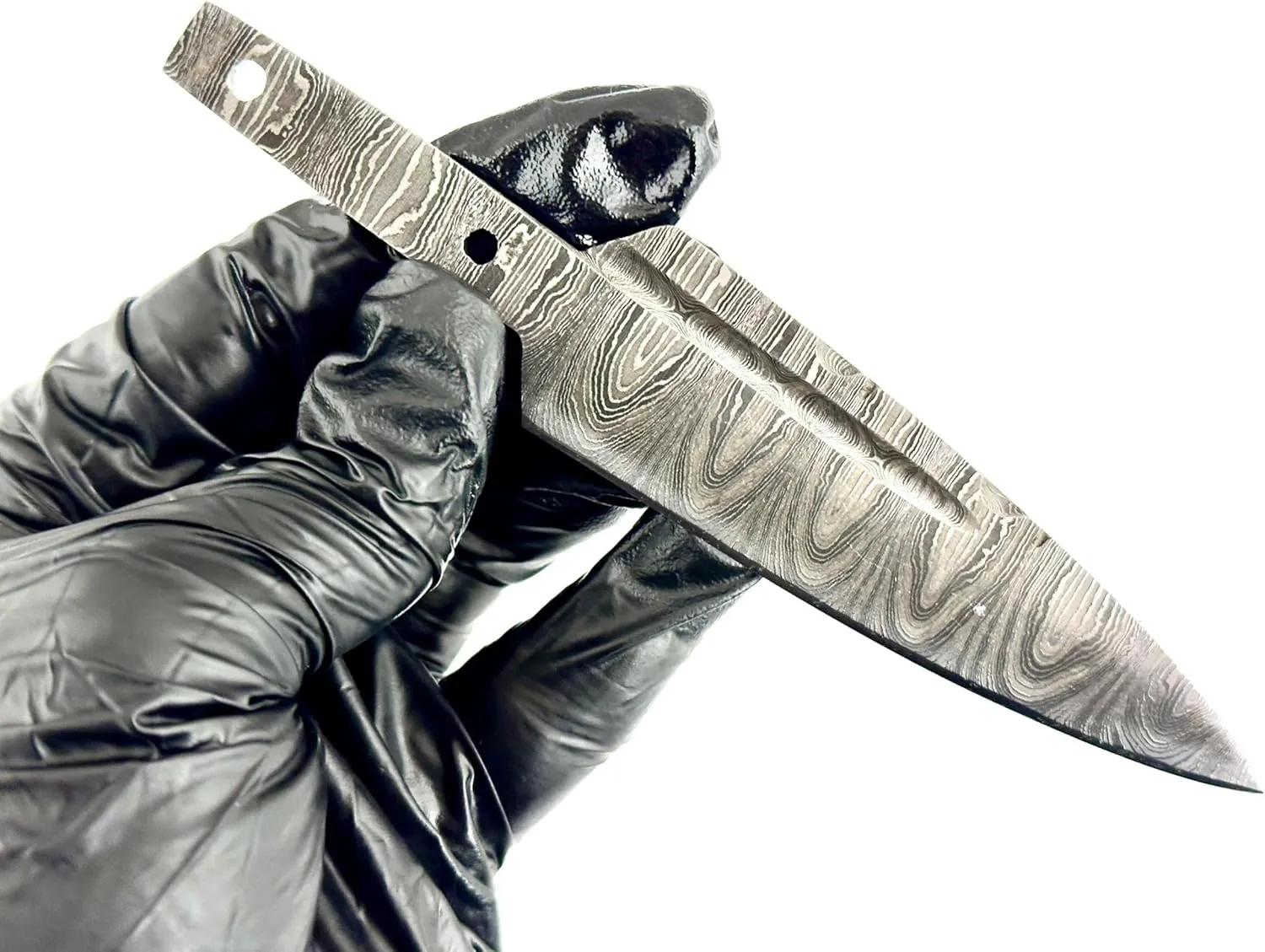 Handmade Damascus Steel Sgian Dubh Blank Blade – Heat Treated & Sharp – Authentic Scottish Craftsmanship – DIY Knife Making Supply – Forged Highland Blade for Custom Handle (B6)