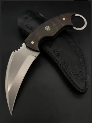 Handmade Karambit with Wood Handle