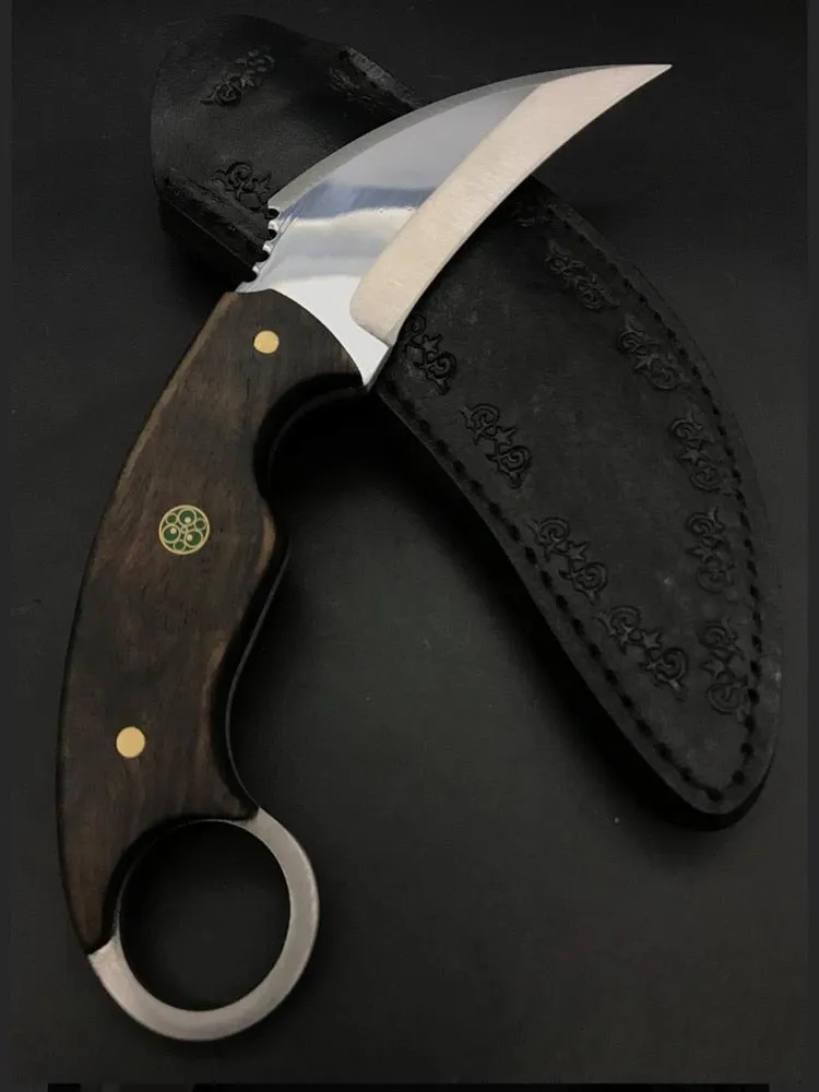 Handmade Karambit with Wood Handle