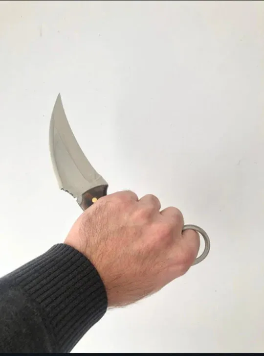 Handmade Karambit with Wood Handle