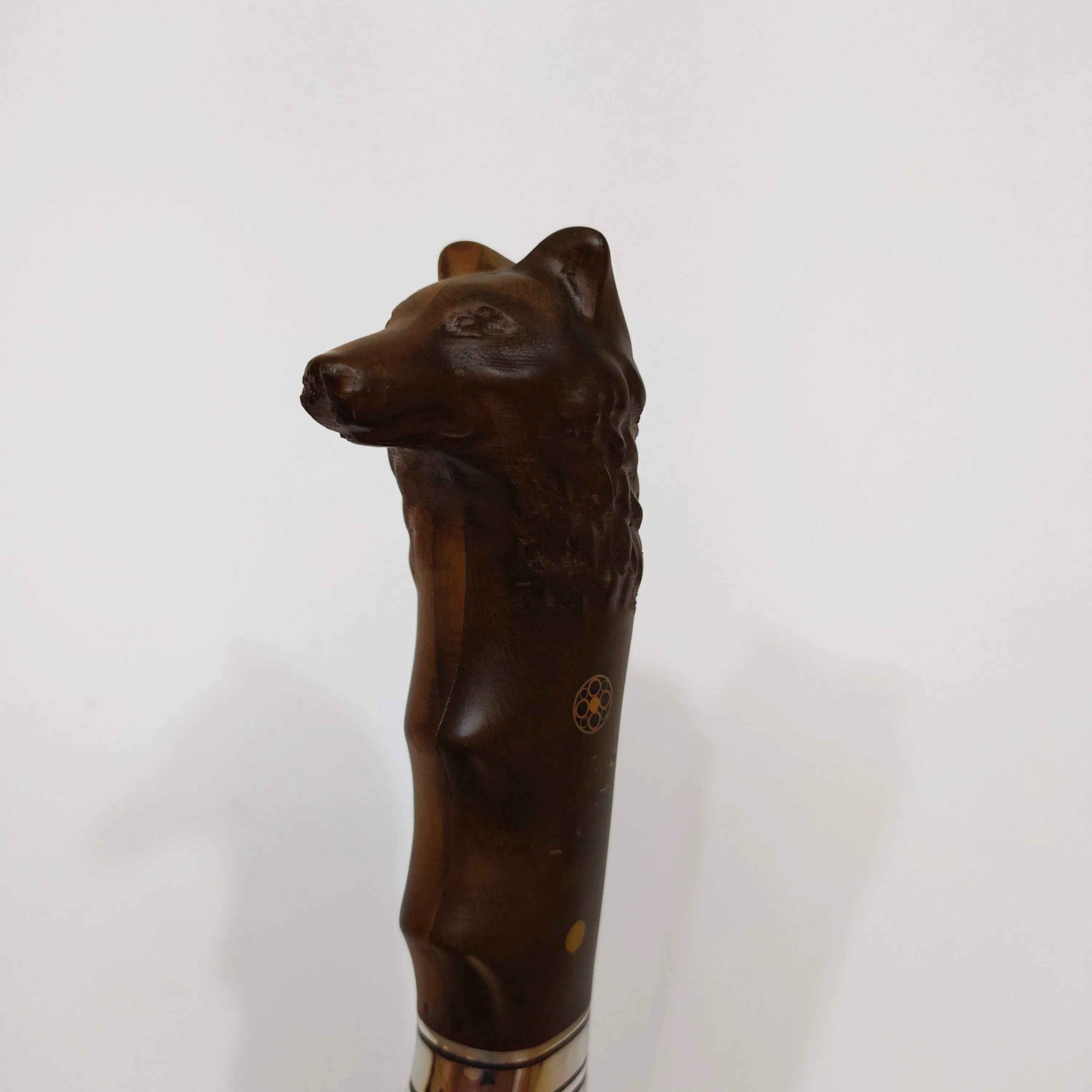 Handmade Wolf Print Fixed Blade Knife