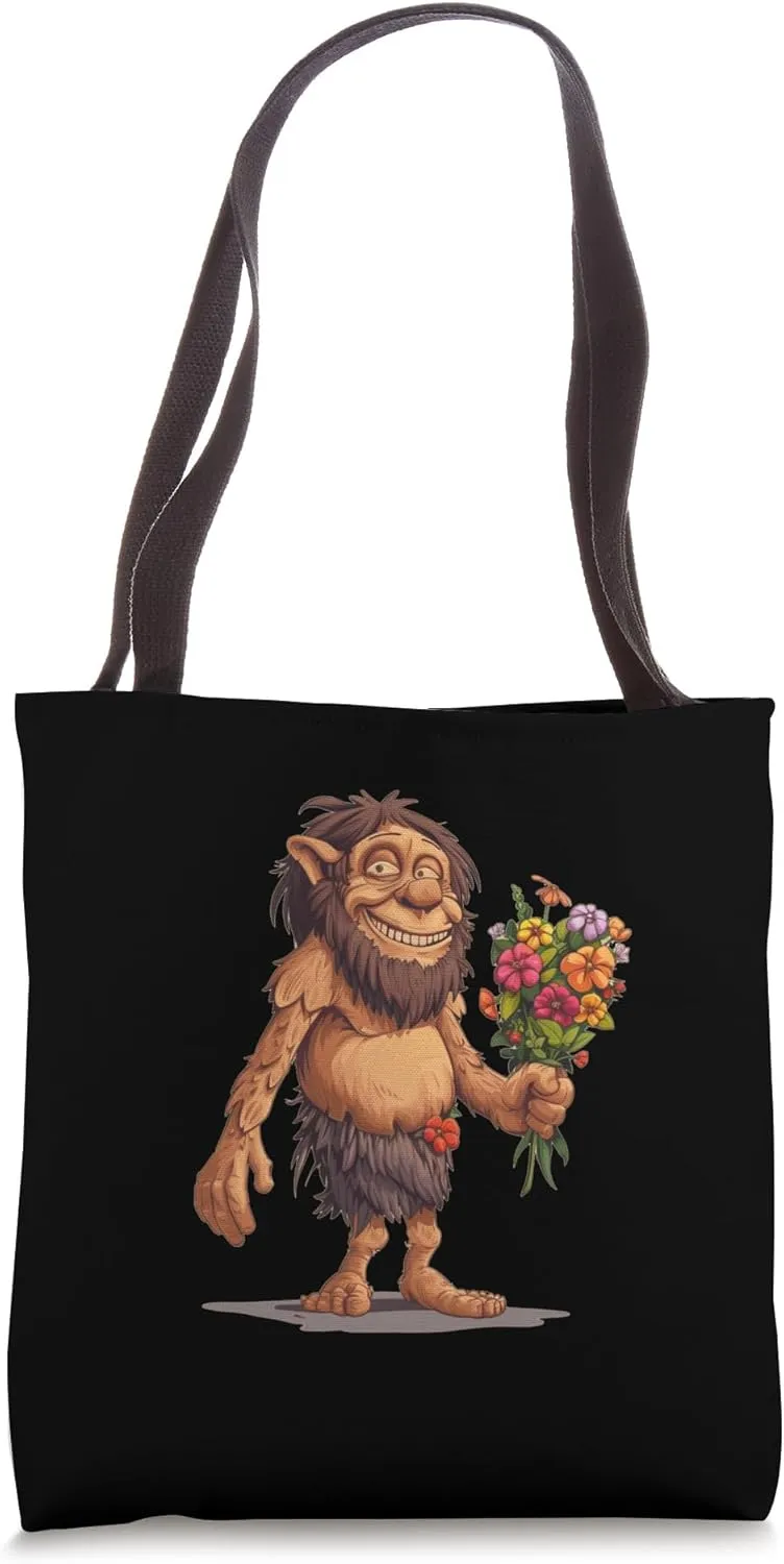 Happy ice age Neanderthal Tote Bag