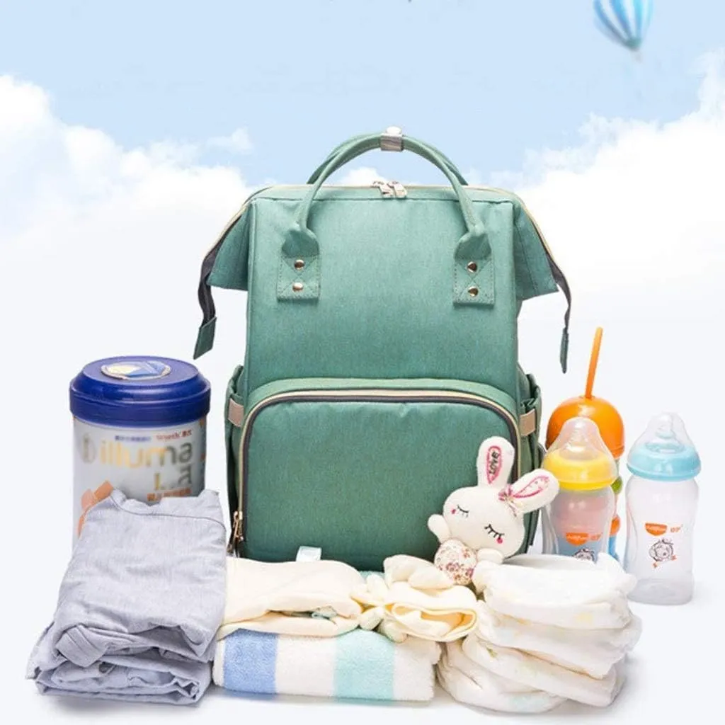 HBJWOV Mummy Bag Shoulder Multifunctional Large Capacity Lightweight Light Mother Bag Baby Bag Out Bag(D)