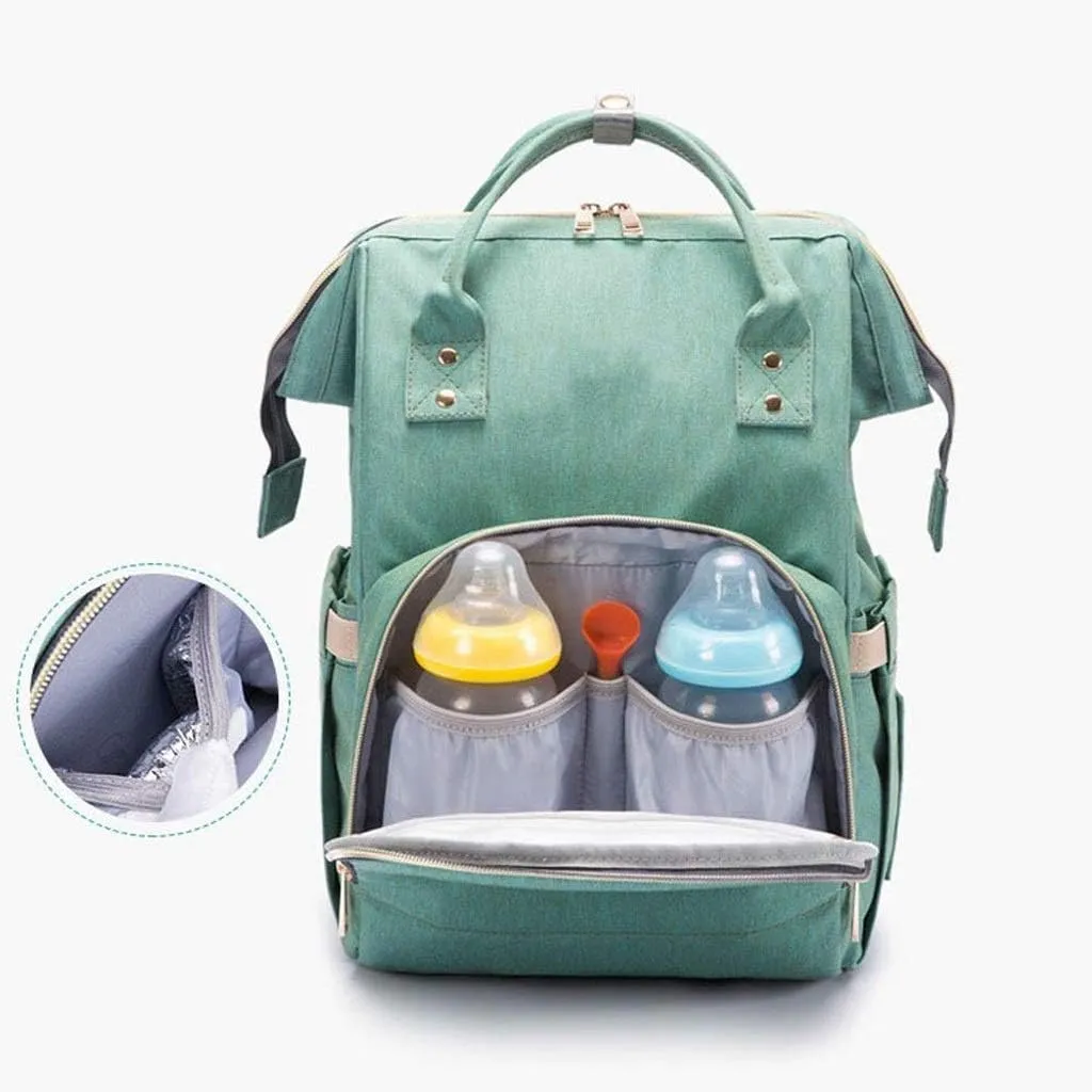 HBJWOV Mummy Bag Shoulder Multifunctional Large Capacity Lightweight Light Mother Bag Baby Bag Out Bag(D)