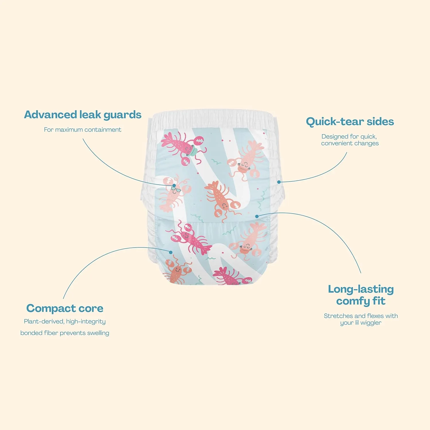 Hello Bello Premium Swim Diapers I Affordable and Eco-Friendly Disposable Swim Dipes for Babies and Kids I Size Medium - Diaper Size 4-5