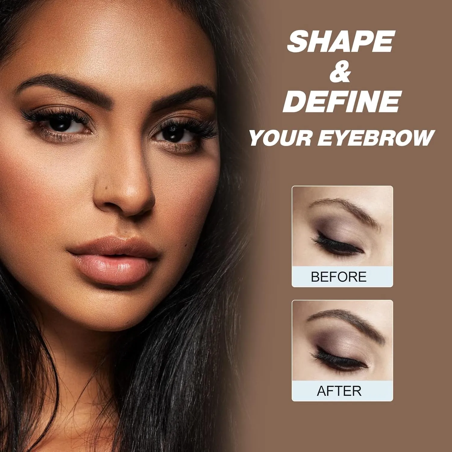 Henna Hair - Pure Natural Hair Color, Water and Smudge Proof, Professional at Home and Salon, Easy to Use (Brown)