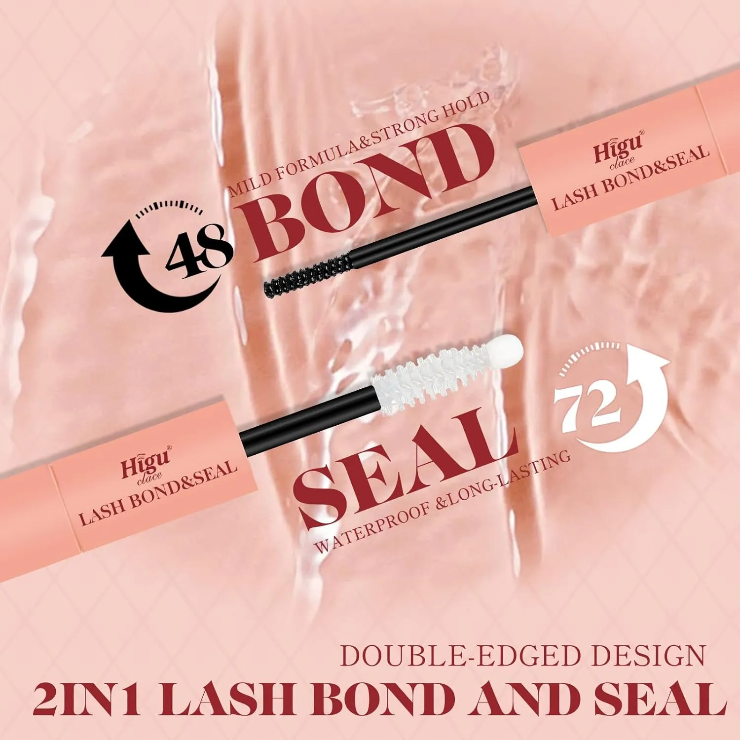 Higu clace DIY Lash Extension Kit, 320pcs Lash Clusters, with Eyelash Bond and Seal Cluster Lashes Glue Remover Lashes Applicator for D curl Eyelash Extension Natural Look at Home(30D 40D-Kit)