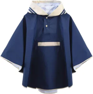 Hiheart Girls Waterproof Rain Poncho Hooded Packable Raincoat