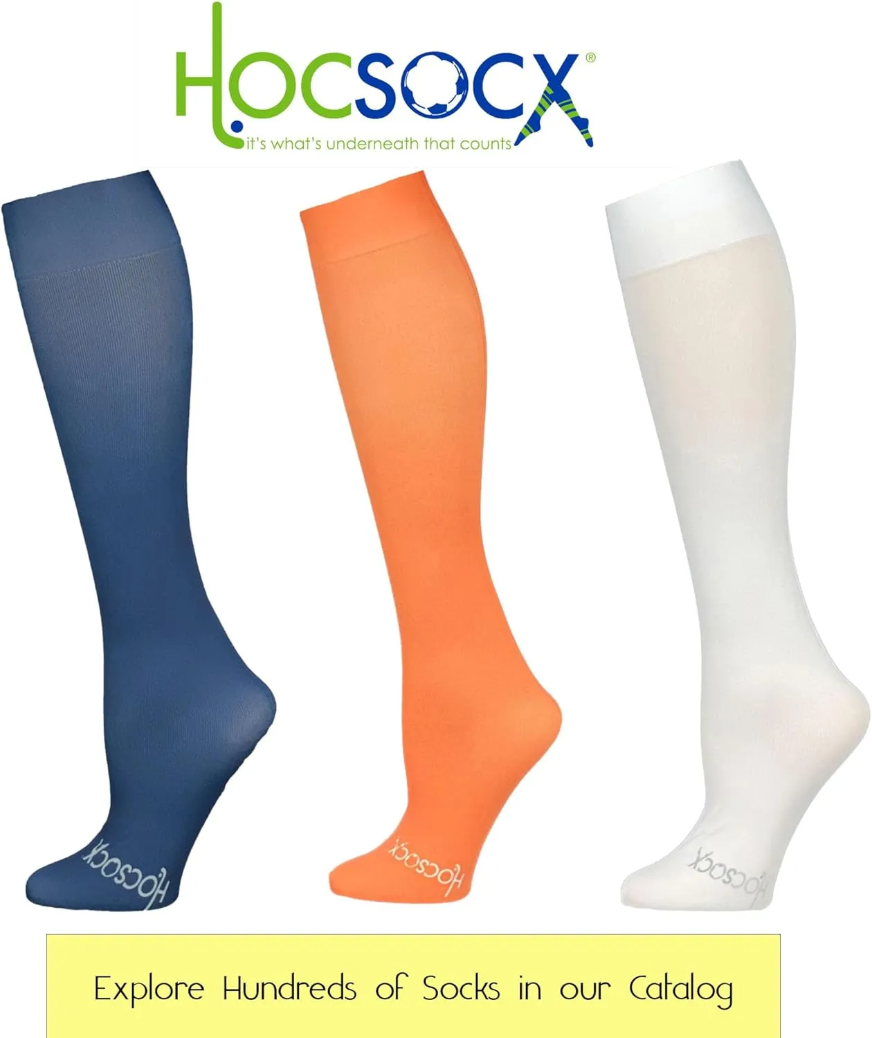 Hocsocx White Performance Liner Socks Moisture Wicking Protection for Field Hockey Soccer Ski Horseback Riding