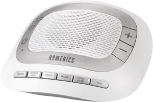 Homedics Rejuvenate White Noise Sound Machine. Travel Sound Machine for Sleep and Relaxing. Great for Travel, Nursery’s and Babies. 6 Relaxing Nature Sounds, Auto-Off Timer
