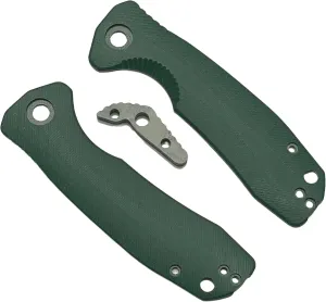 Honey Badger Knife Replacement Handle, Replacement Handle Kit for Honey Badger Knives in G10 with Backspacer, Compatible with Knives with Left/Right Pocket Clip
