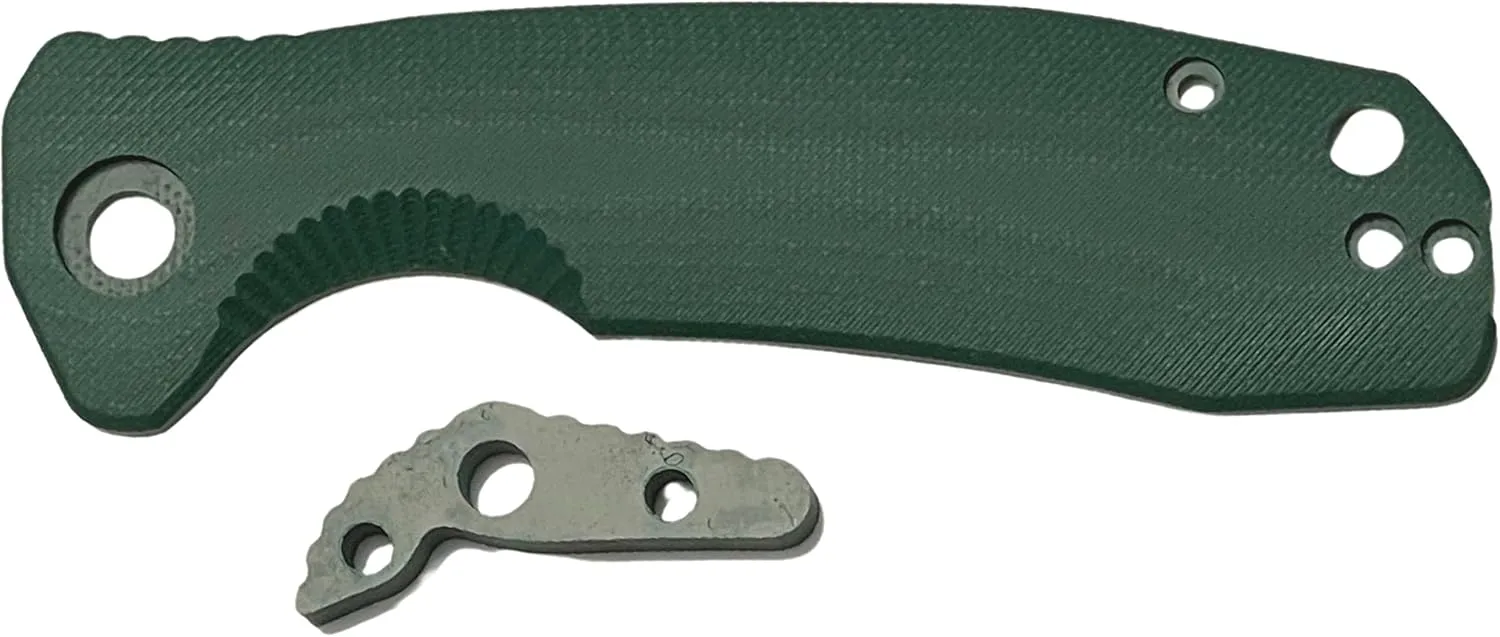 Honey Badger Knife Replacement Handle, Replacement Handle Kit for Honey Badger Knives in G10 with Backspacer, Compatible with Knives with Left/Right Pocket Clip