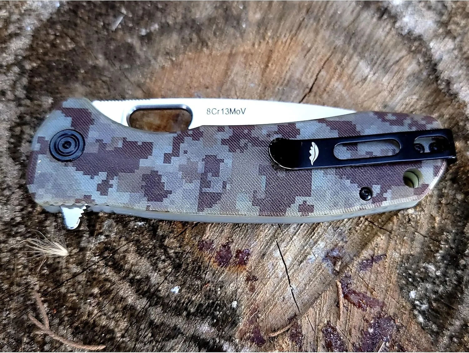 Honey Badger Knife Replacement Handle, Replacement Handle Kit for Honey Badger Knives in G10 with Backspacer, Compatible with Knives with Left/Right Pocket Clip