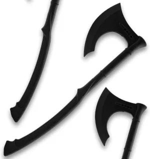 Honshu Premium Polypropylene Training Karito Battle Axe Practice Weapon | Virtually Unbreakable | Textured Handle | 27" Overall Length
