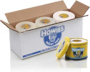 Howies Hockey Tape - 4 White Cloth & 8 Clear Shin Pad