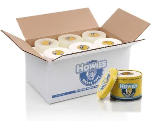 Howies Hockey Tape -Clear Shin Pad Tape/White Cloth Tape (30 Pack) and Free Tape TIN