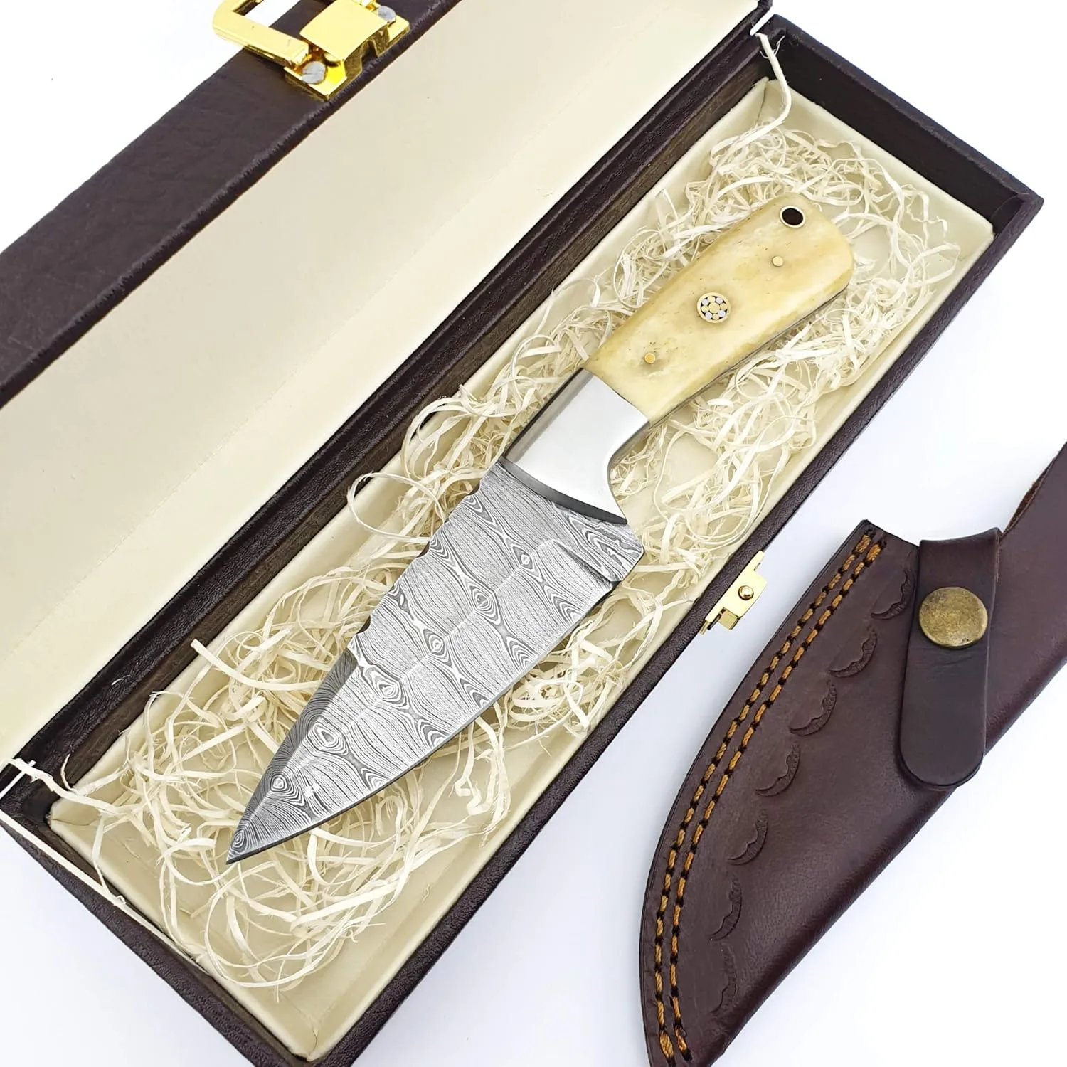 Hunting Knife Bone Handle