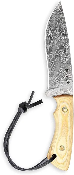 Hunting Knife - Handmade Damascus Hunting Knife Full Tang - Work of Art